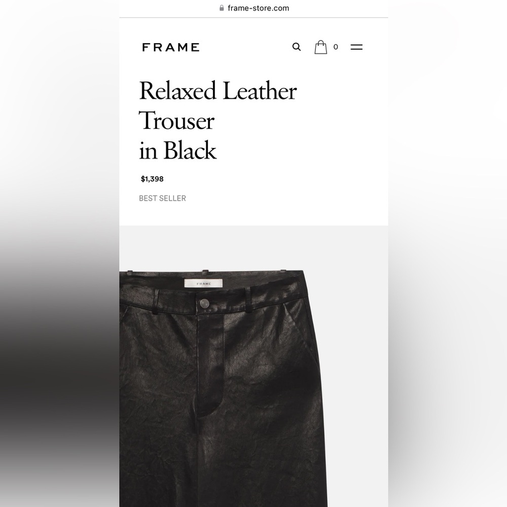Last chance 🛍️ Frame
Leather Wide-Leg Pants - Picture 7 of 15